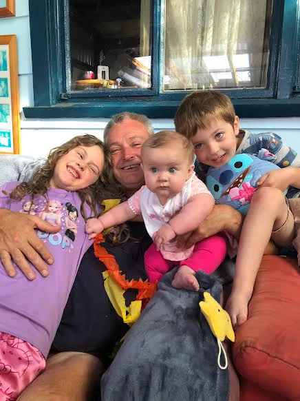 Brant Webb with his family, Beaconsfield Mine collapse survivor speaking about life after rescue in 2006.