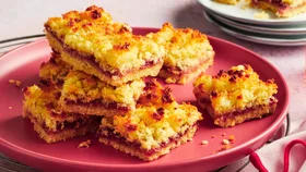 Raspberry Coconut Slice