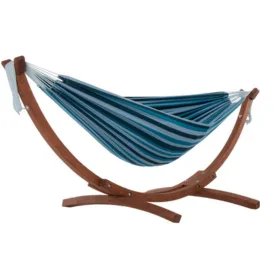 Vivere Hammocks Double Cotton Hammock with Stand