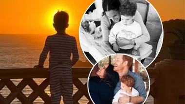 Prince Archie with Harry and Meghan