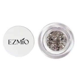 Ezmio Pot of Nail Art Silver Round Diamantes   