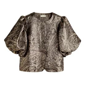 h&M gold blouse