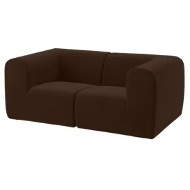 ikea 2 seat sofa chocolate brown