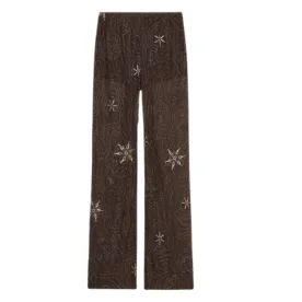 zara embellished mesh pants 