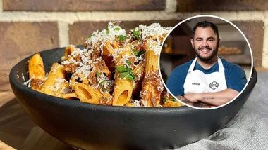 MasterChef Australia Antonio Cruz Vaamonde with his ragu recipe