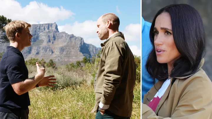 Prince William and Robert Irwin and Meghan Markle