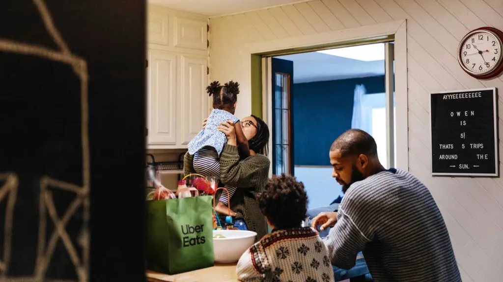 Uber Eats family shopping