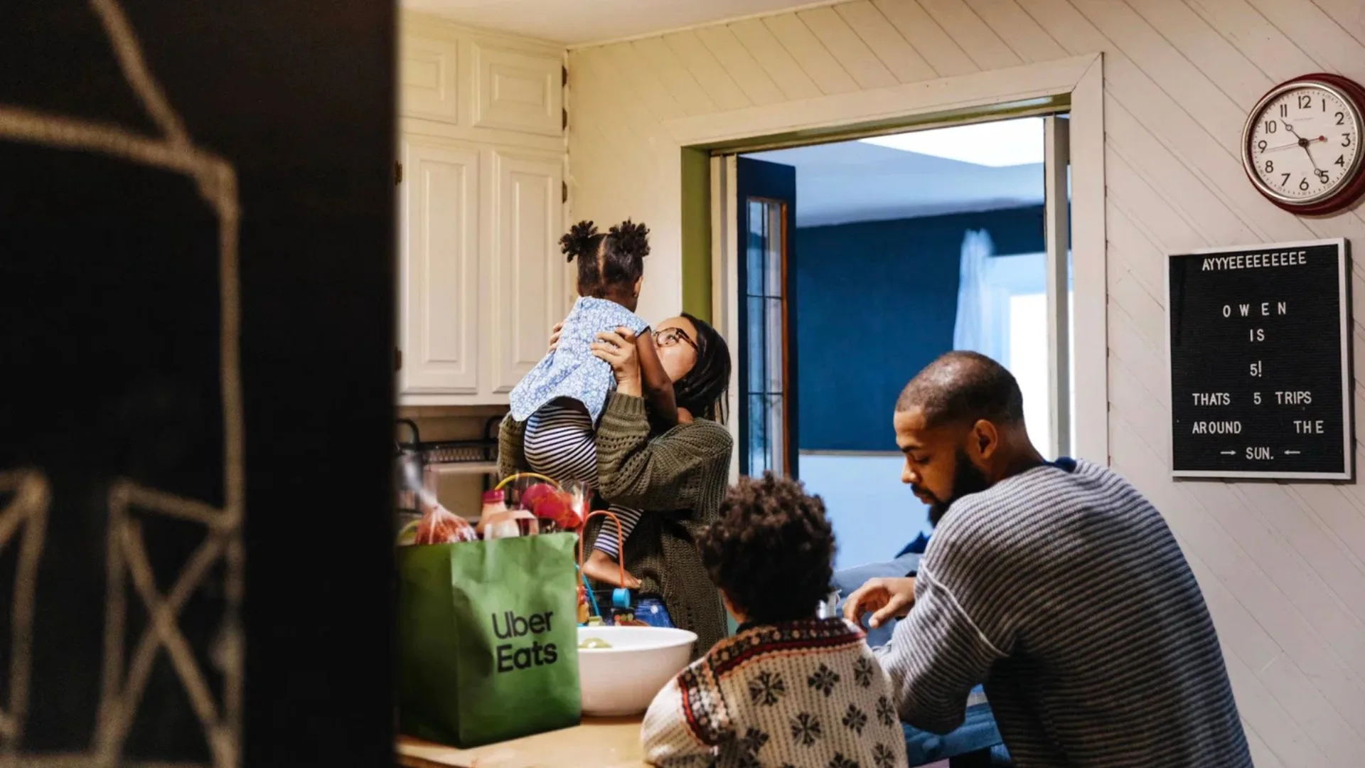 Uber Eats family shopping 