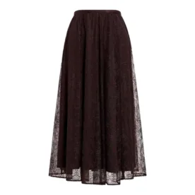 forever new chocolate lace midi skirt