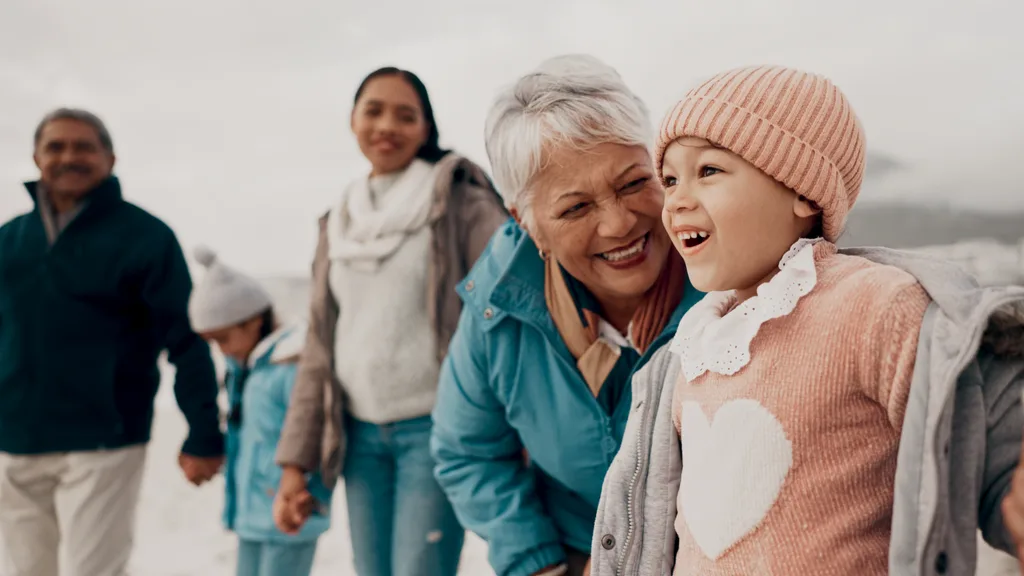 grandmother with family