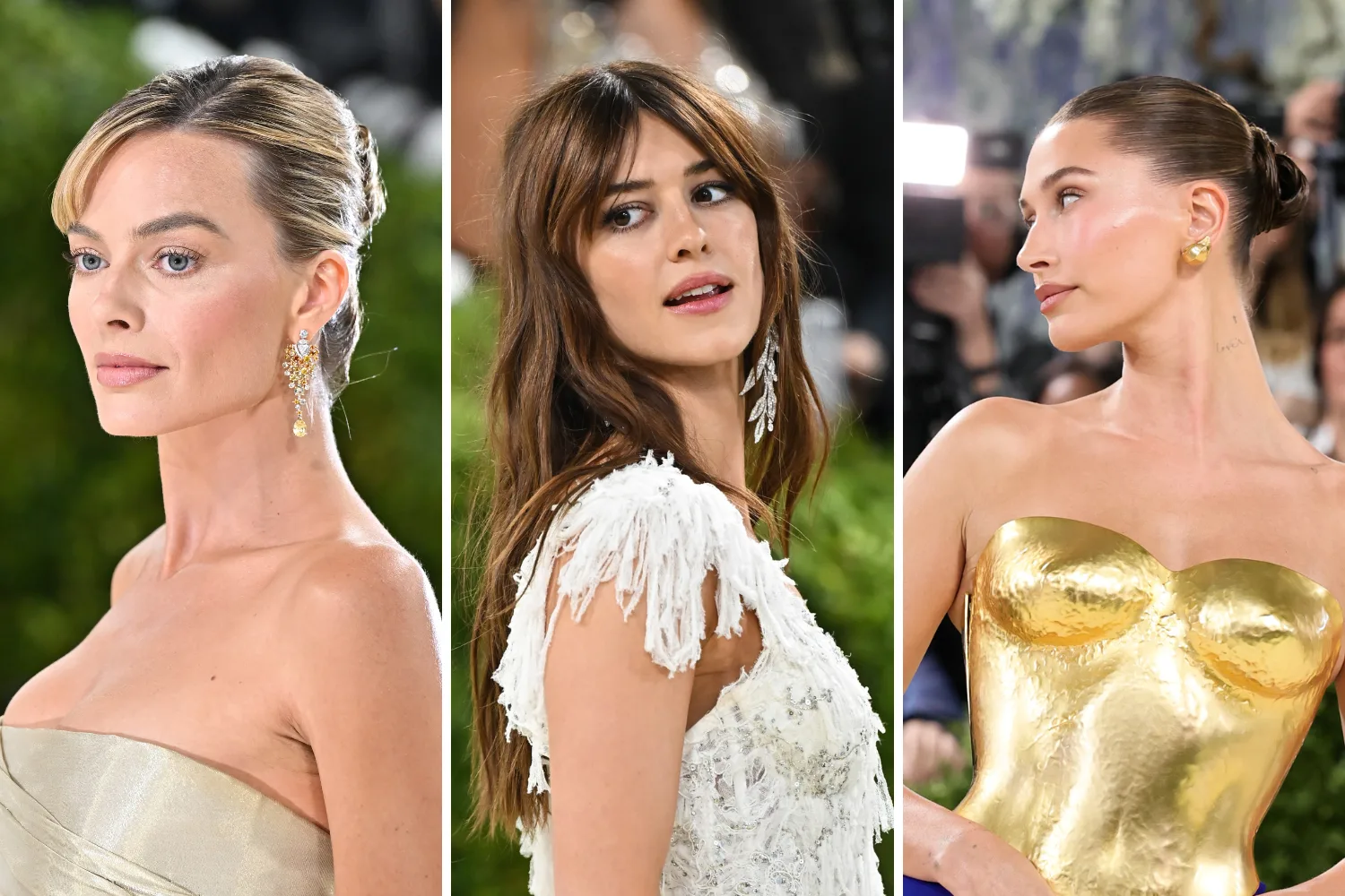 margot robbie, daisy edgar jones and hailey bieber at the met gala 2026 