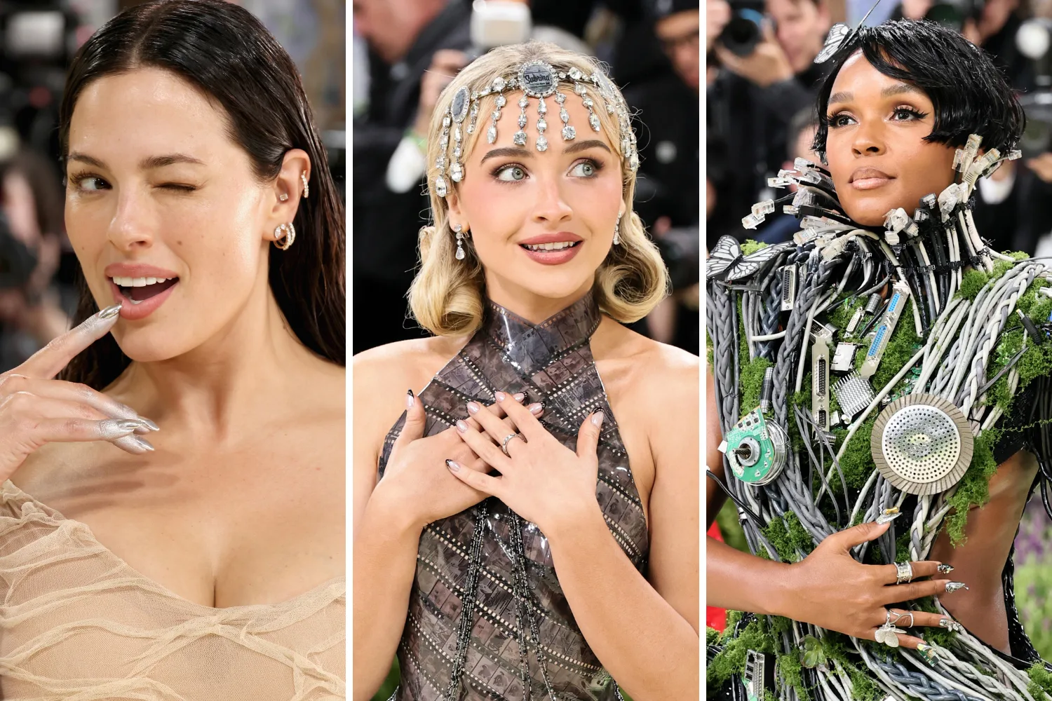 ashley graham, sabrina carpenter and janelle monae at met gala 2026 