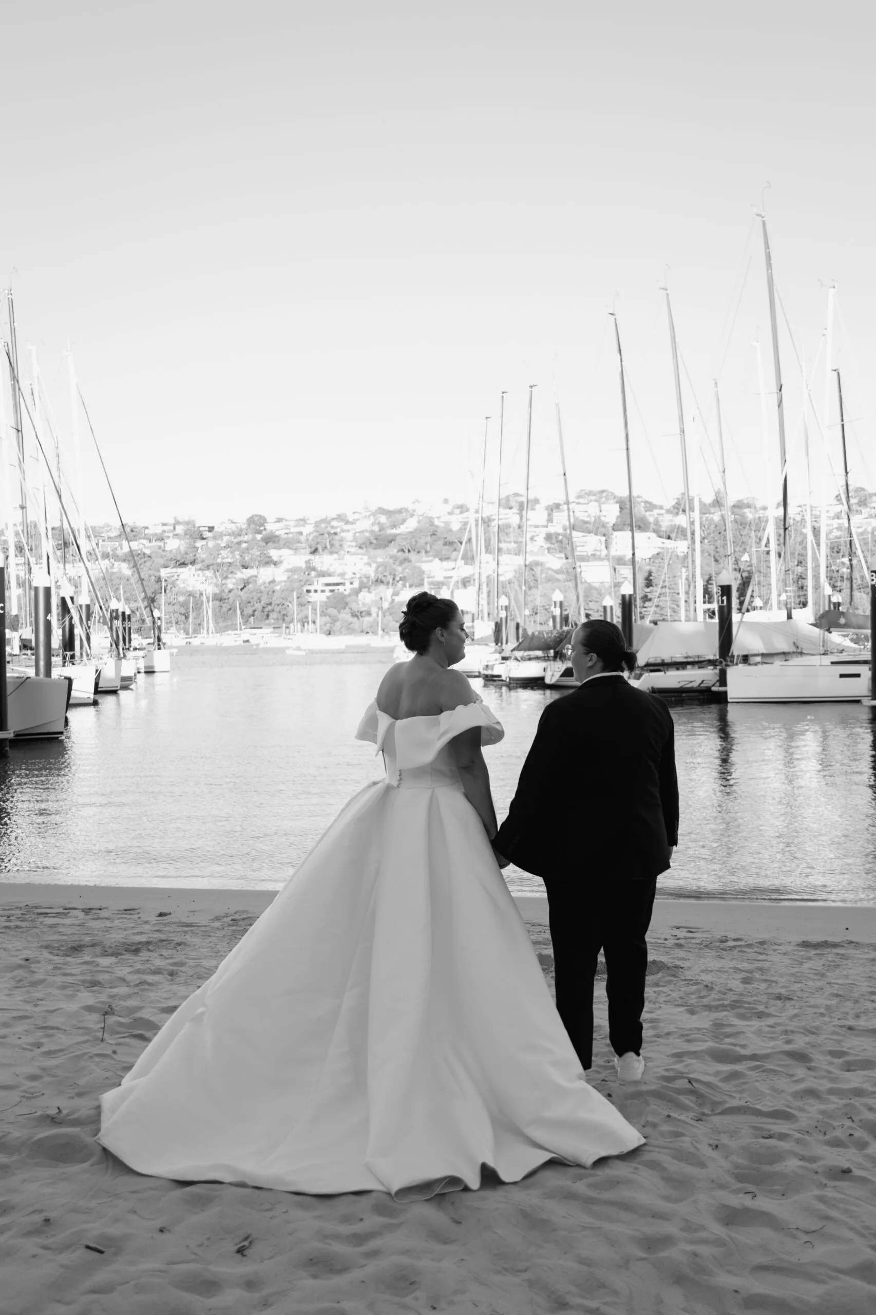 Dot McHugh MasterChef Australia with her wife Katie on their wedding day