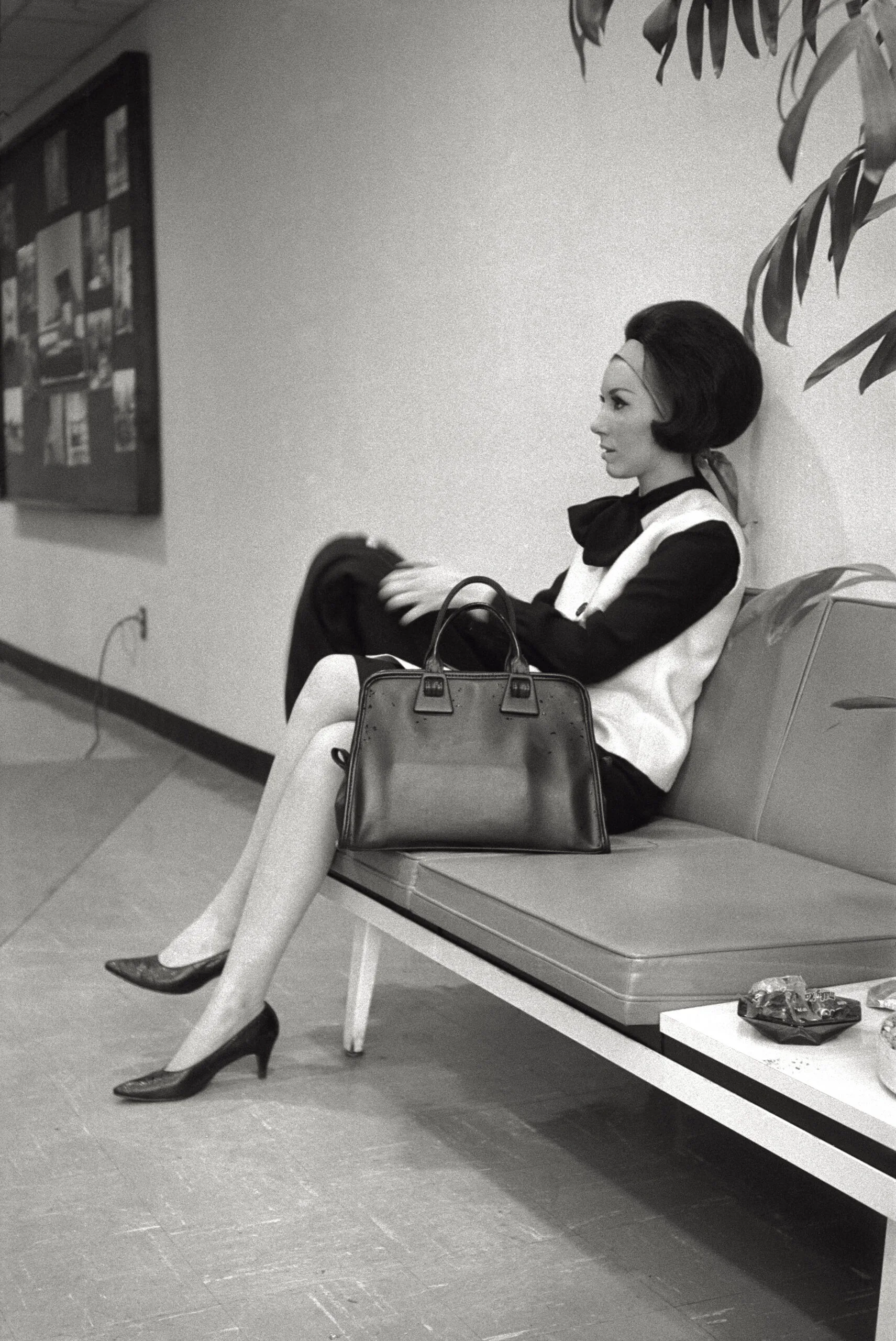 Woman in waiting room