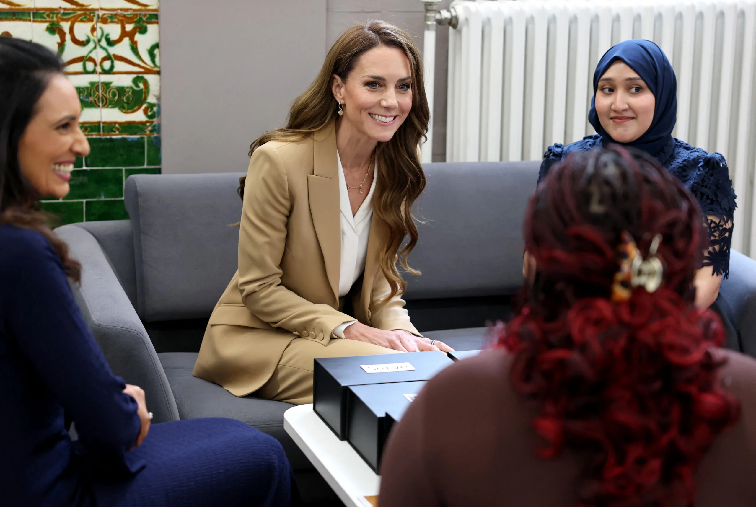 Princess of Wales meeting women