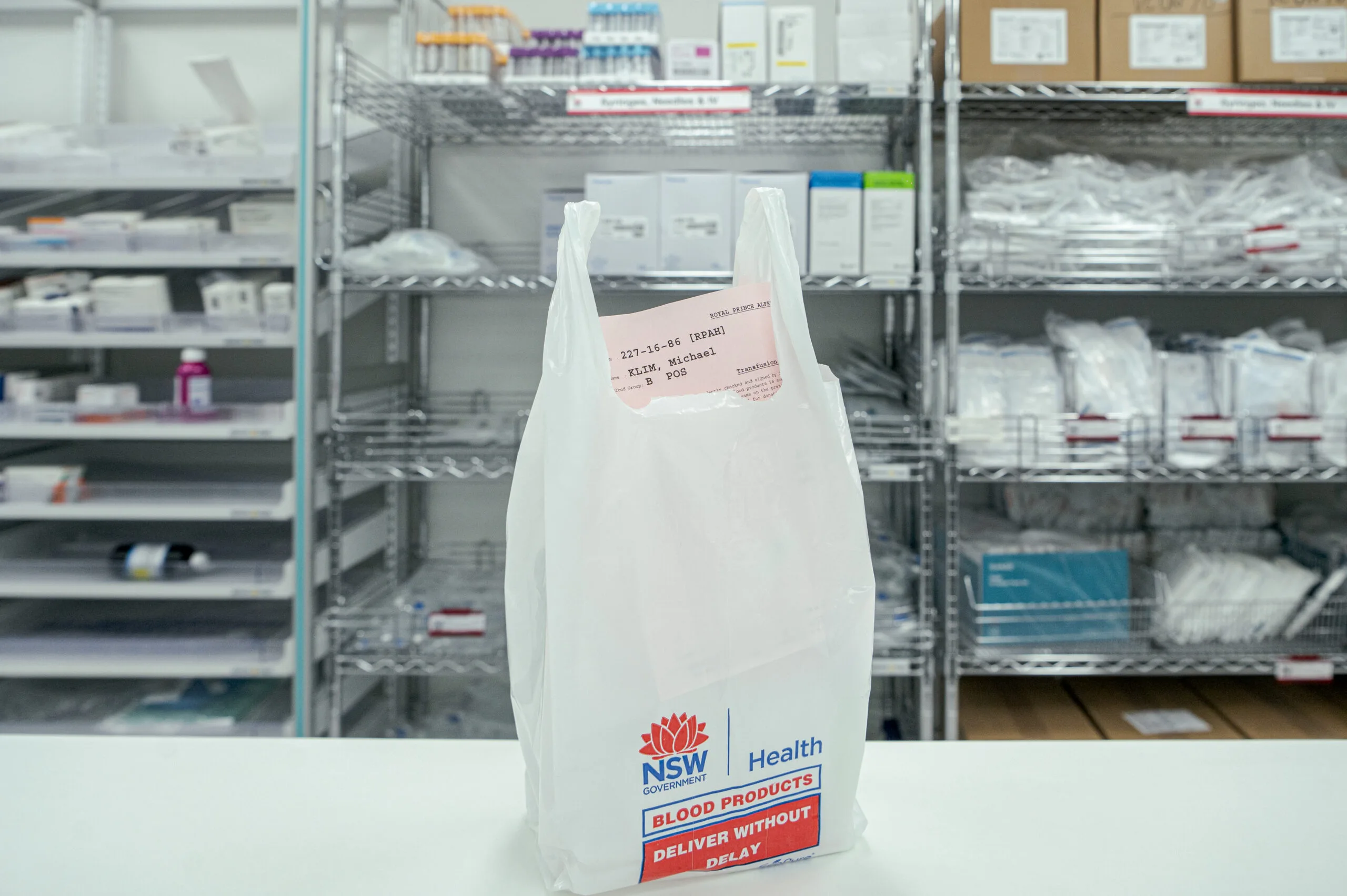Michael Klim blood donations