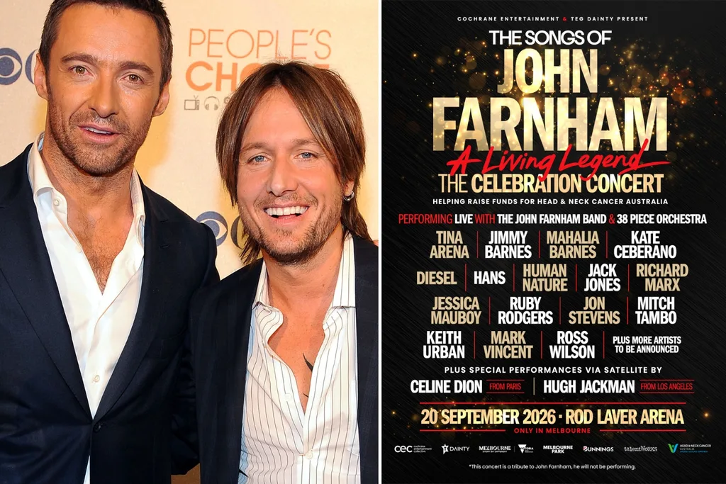 Keith Urban Hugh Jackman John Farnham