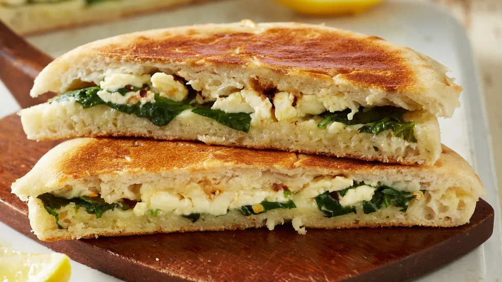 Spinach and Feta Turkish Toasties