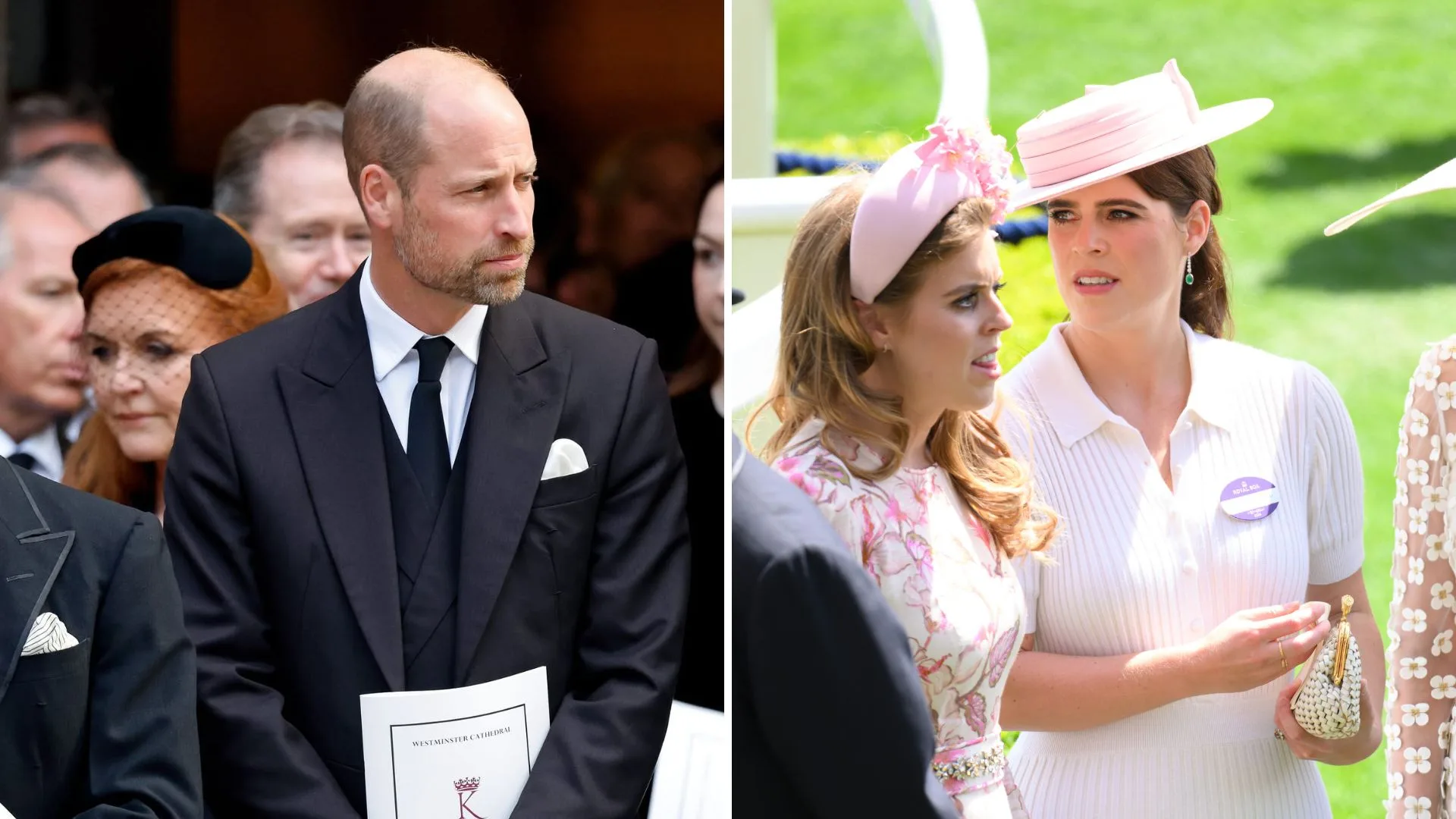 Prince William and Princess Eugenie and Princess Beatrice 