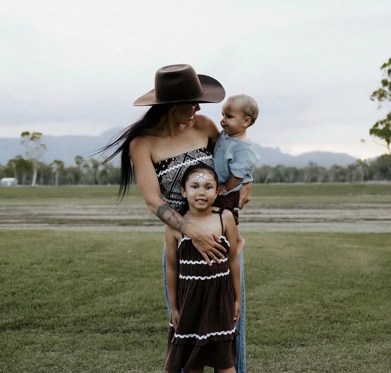 Arika Appleby with her son and her daughter