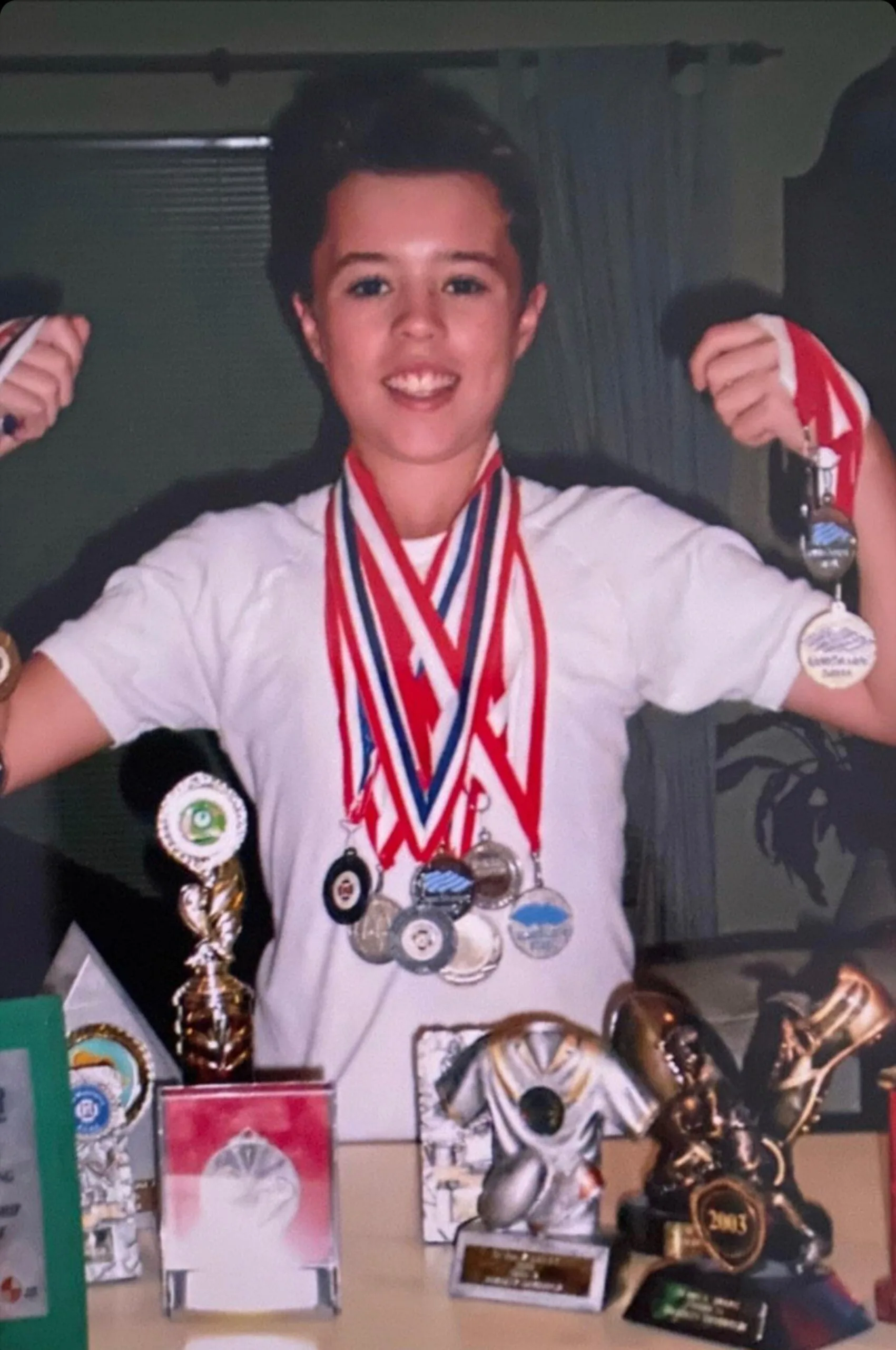 Bradley Dryburgh as a young sprinter