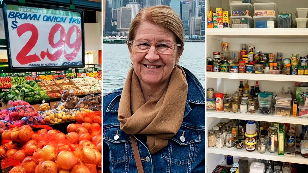 Sandra Rielly pantry vegetables at supermarket