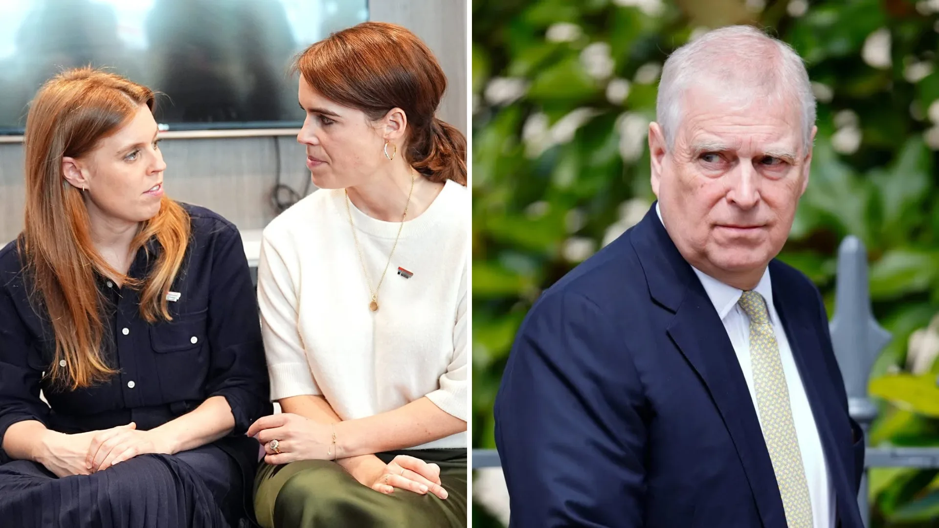 Princess Beatrice and Princess Eugenie and Andrew Mountbatten-Windsor / Prince Andrew 