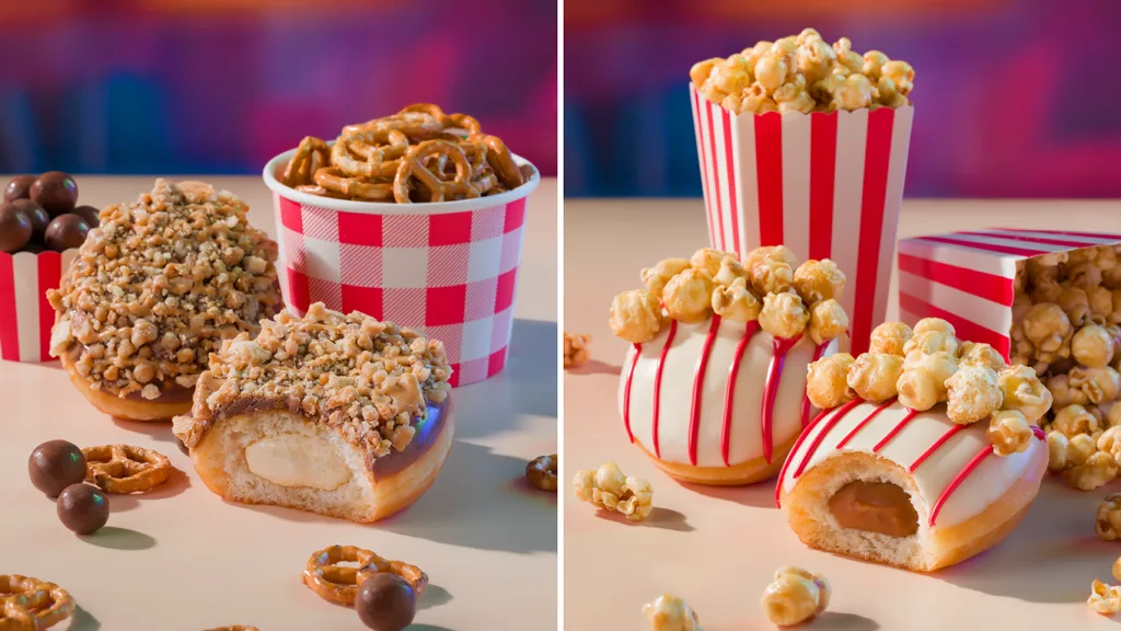 Krispy Kreme Sweet & Salty and Salted Caramel Doughnuts from the Movie Night range