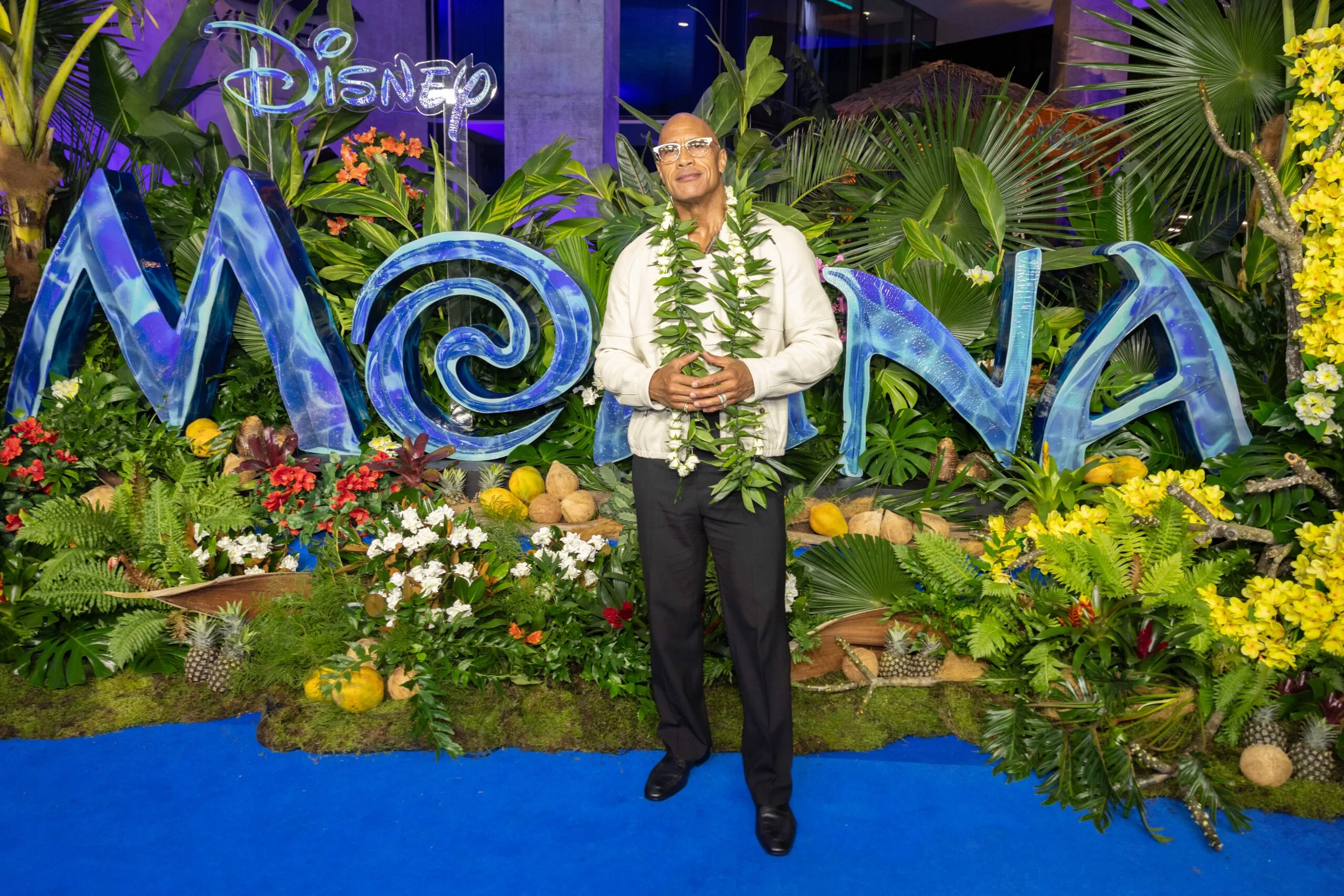 Dwayne Johnson Moana at Sydney premiere of the film