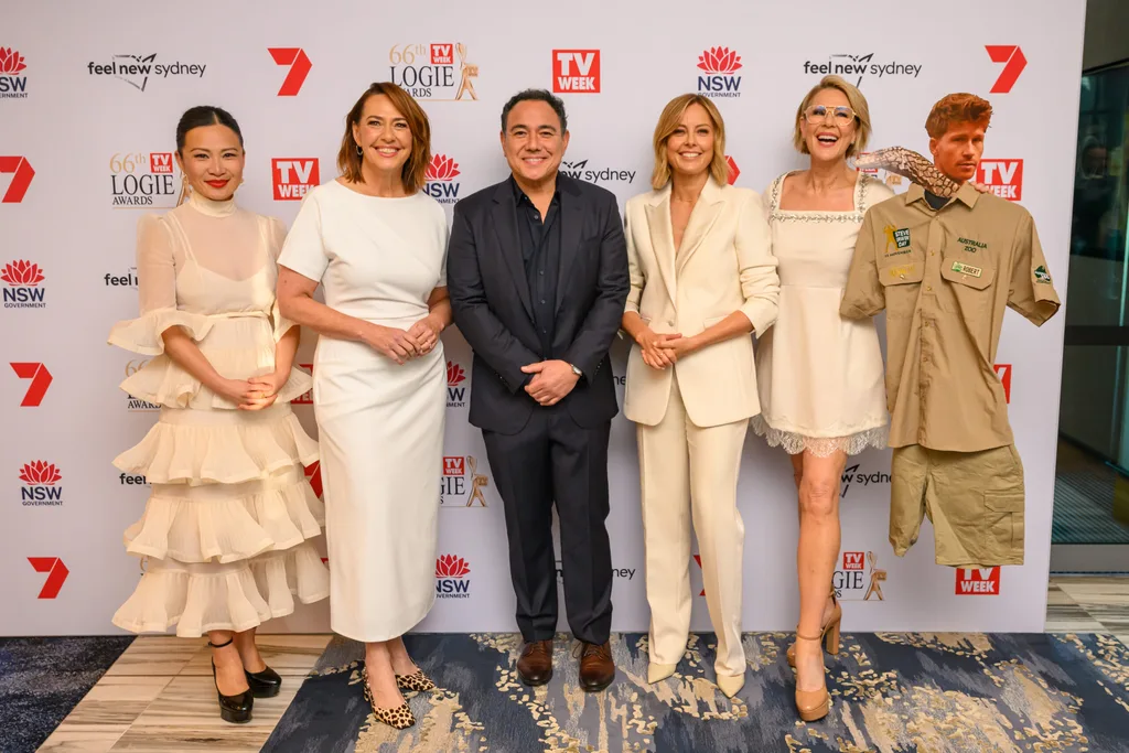 2026 TV Week Gold Logie nominees Poh Ling Yeow, Lisa Millar, Sam Pang, Ally Langdon, Jilia Morris and Robert Irwin