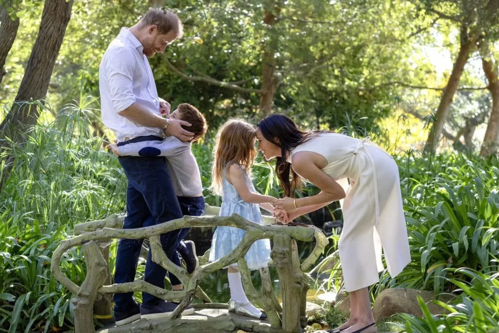 Prince Archie, Meghan Markle, Princess Lilibet and Prince Harry