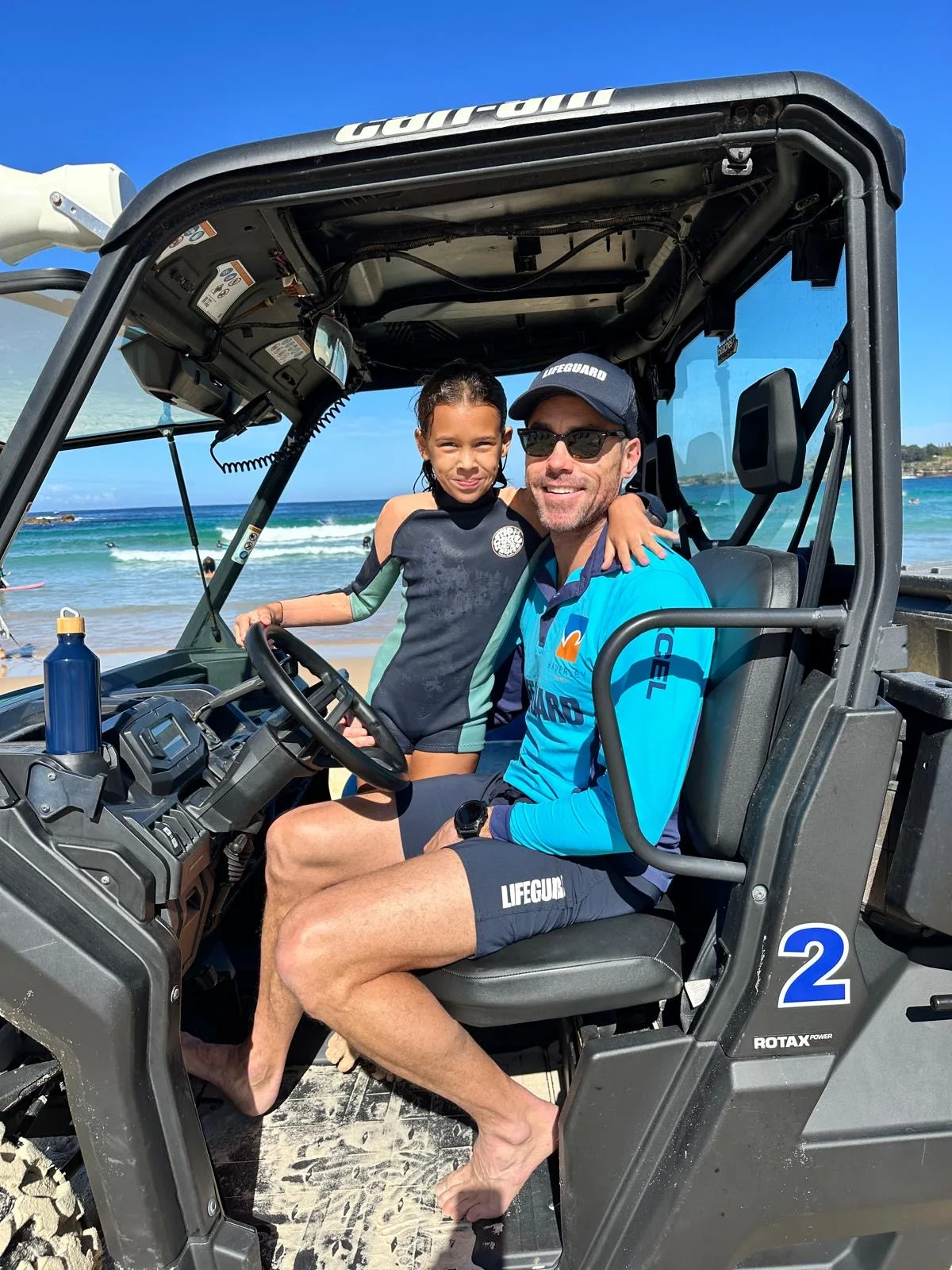 Bondi Rescue's Quinn Darragh at work