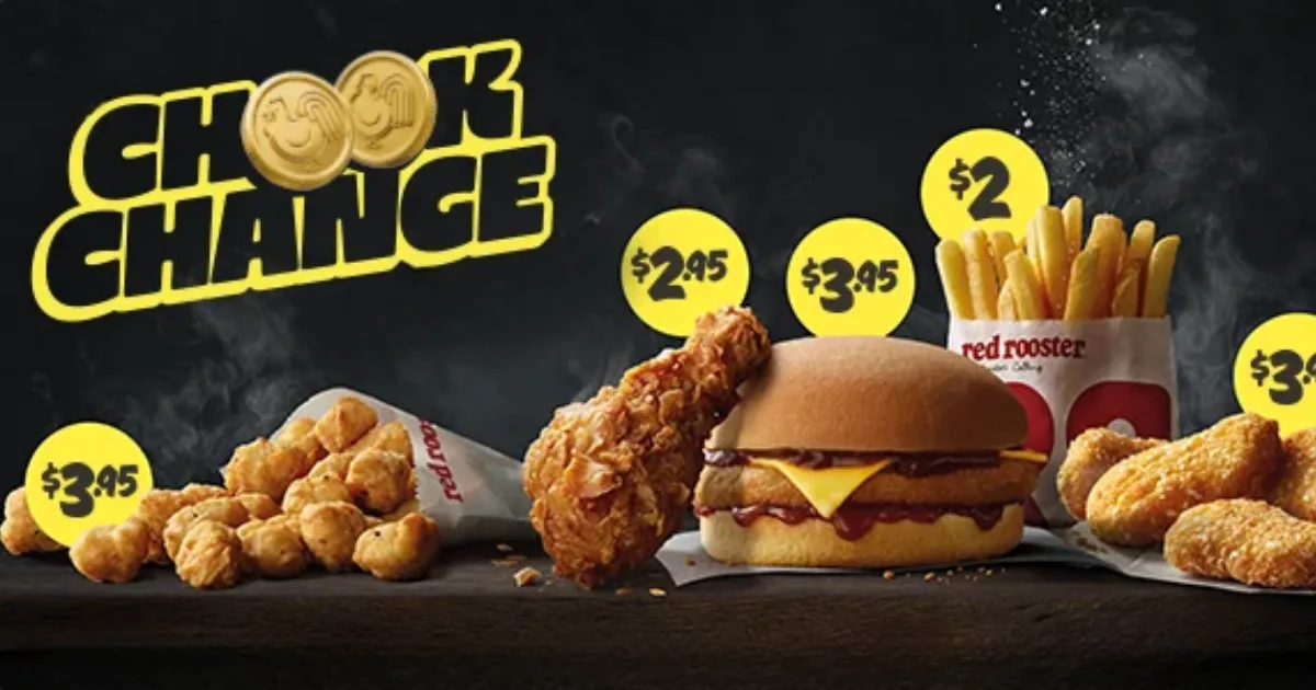 Cook Change under $5 menu Red Rooster