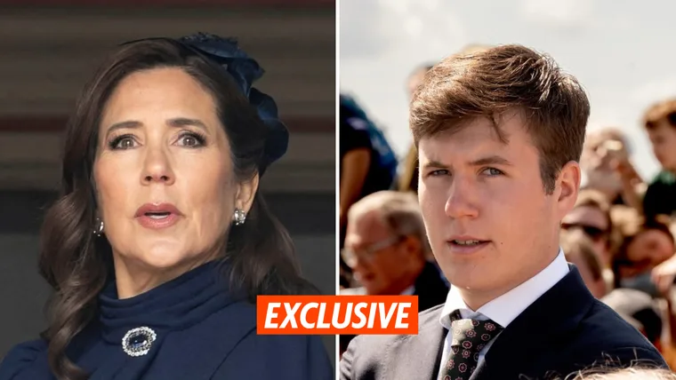 Queen MAry of Denmark and Crown Prince Christian of Denmark