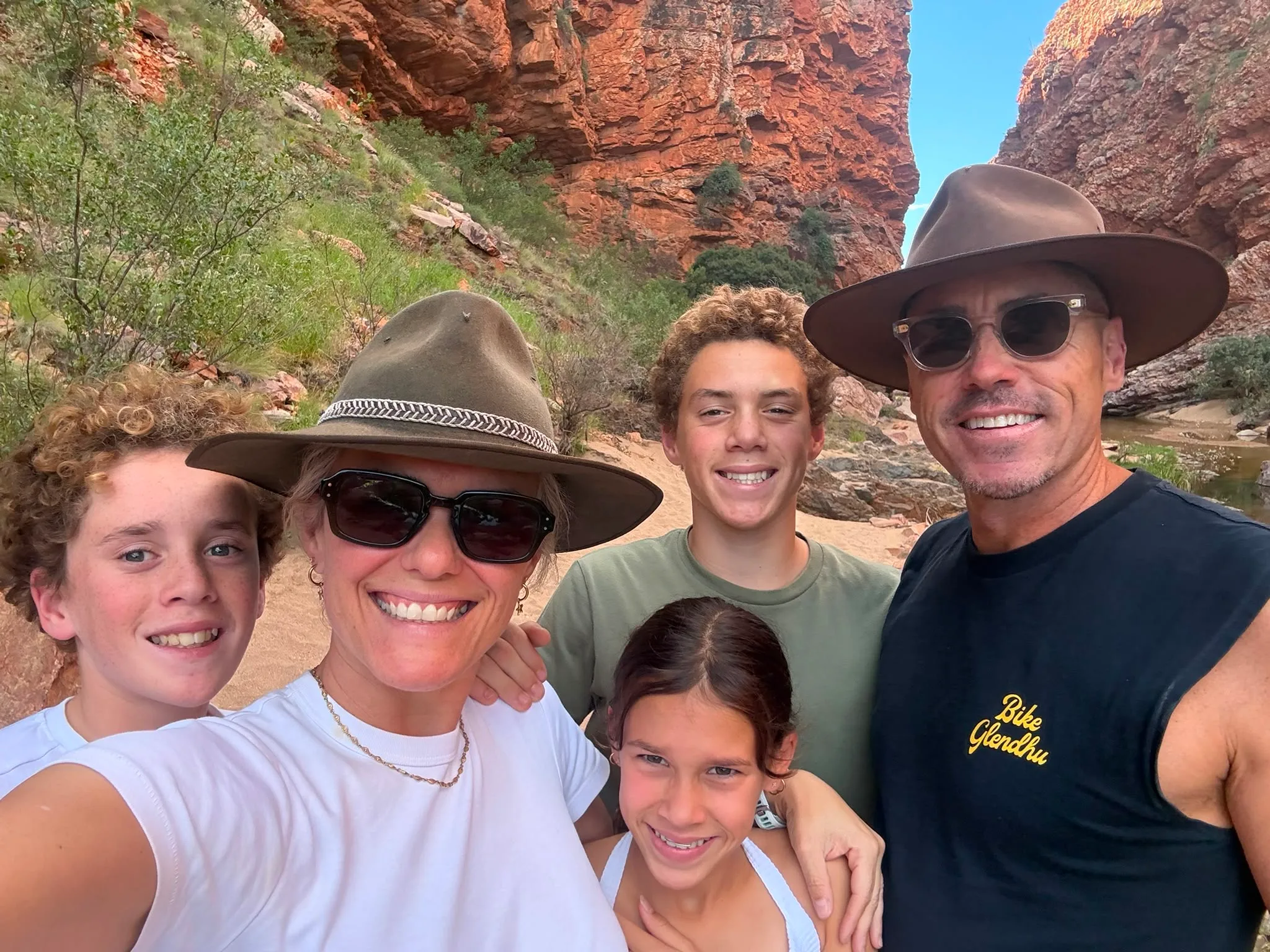 Bondi Lifeguard Quinn Darragh with his family