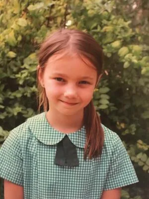 Murder victim Biddy Porter in school uniform
