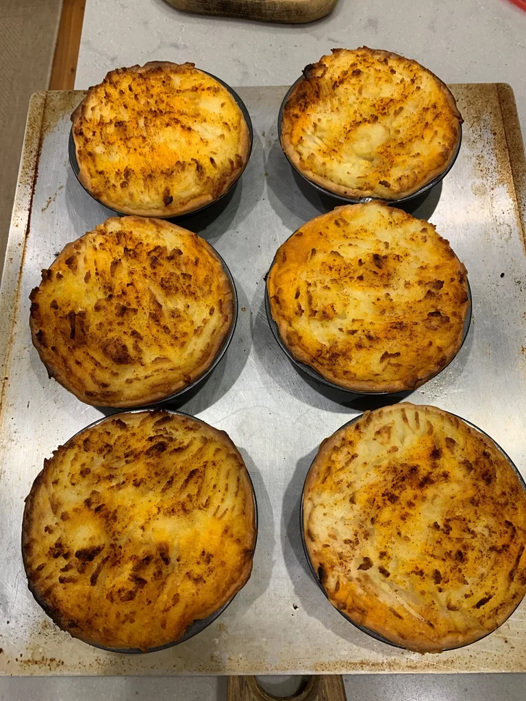 Potato-Topped Greek Lamb Pies