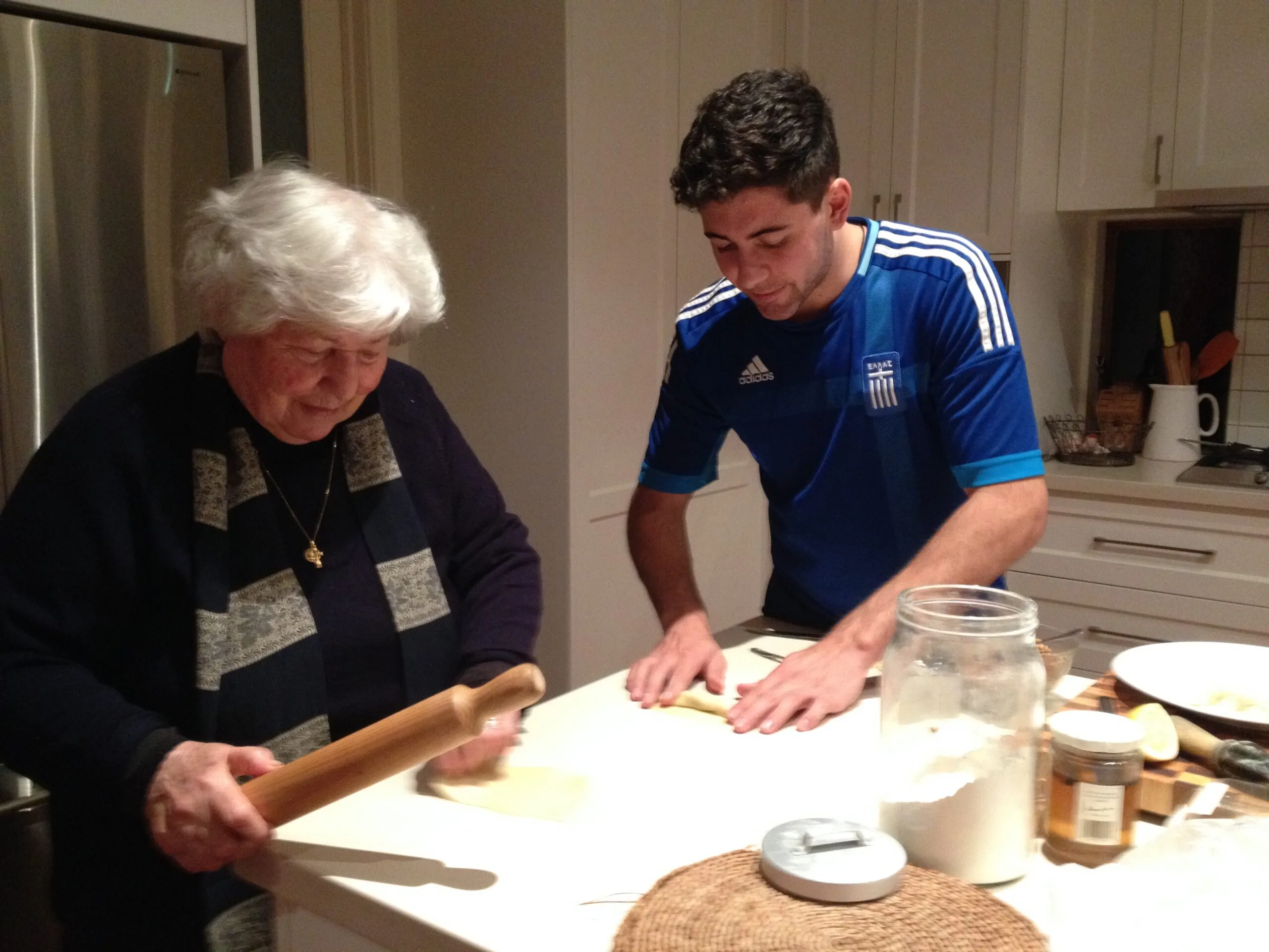 MasterChef Australia Papathomas with his late grandmother Sophia 