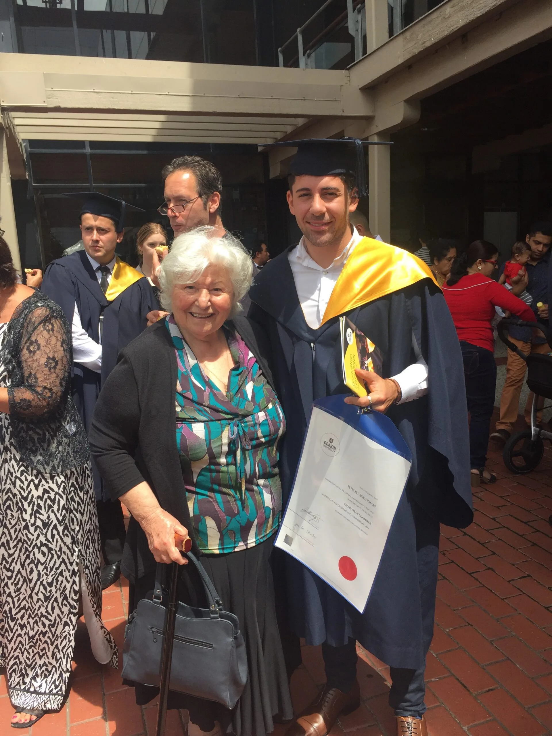 MasterChef Australia Petro Papathomas with his late grandmother Sophia 