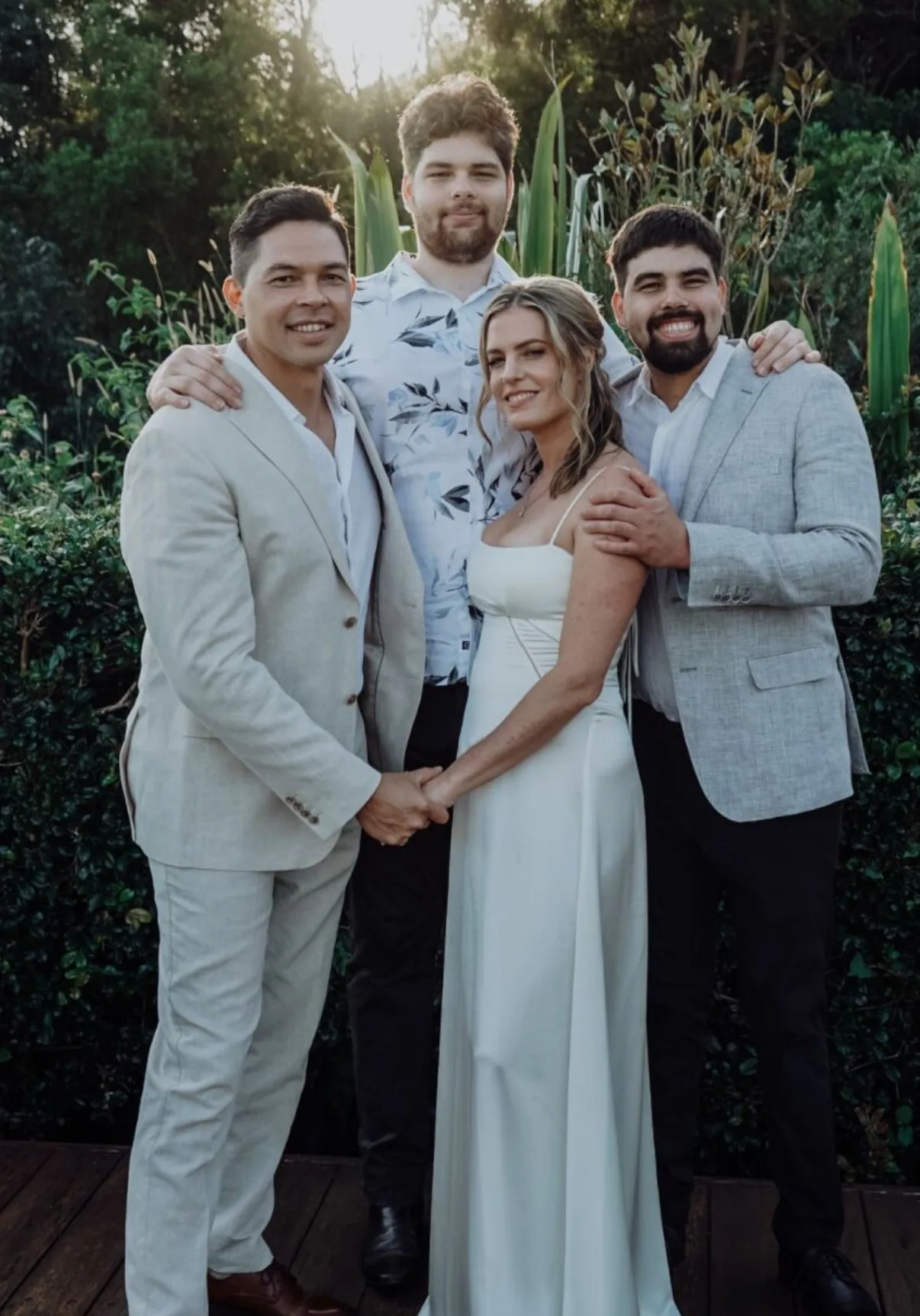 Cult survivor Maria Esguerra and her family