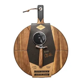 Gentlemen's Hardware Pizza Cutter and Serving Board 