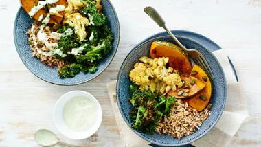 Roasted Veggie and Grain Buddha Bowl
