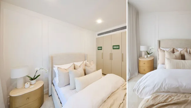 Chantel and Wyatt week One guest bedroom The Block 2026