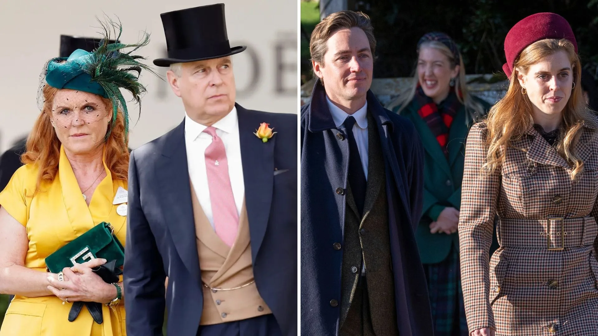 Sarah Ferguson, Andrew Mountbatten Windsor Prince Andrew, Princess Beatrice and Edoardo Mapelli Mozzi