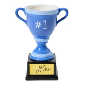 Big W openook father's day ceramic trophy blue