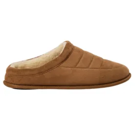 big w mens brown scuff slippers 