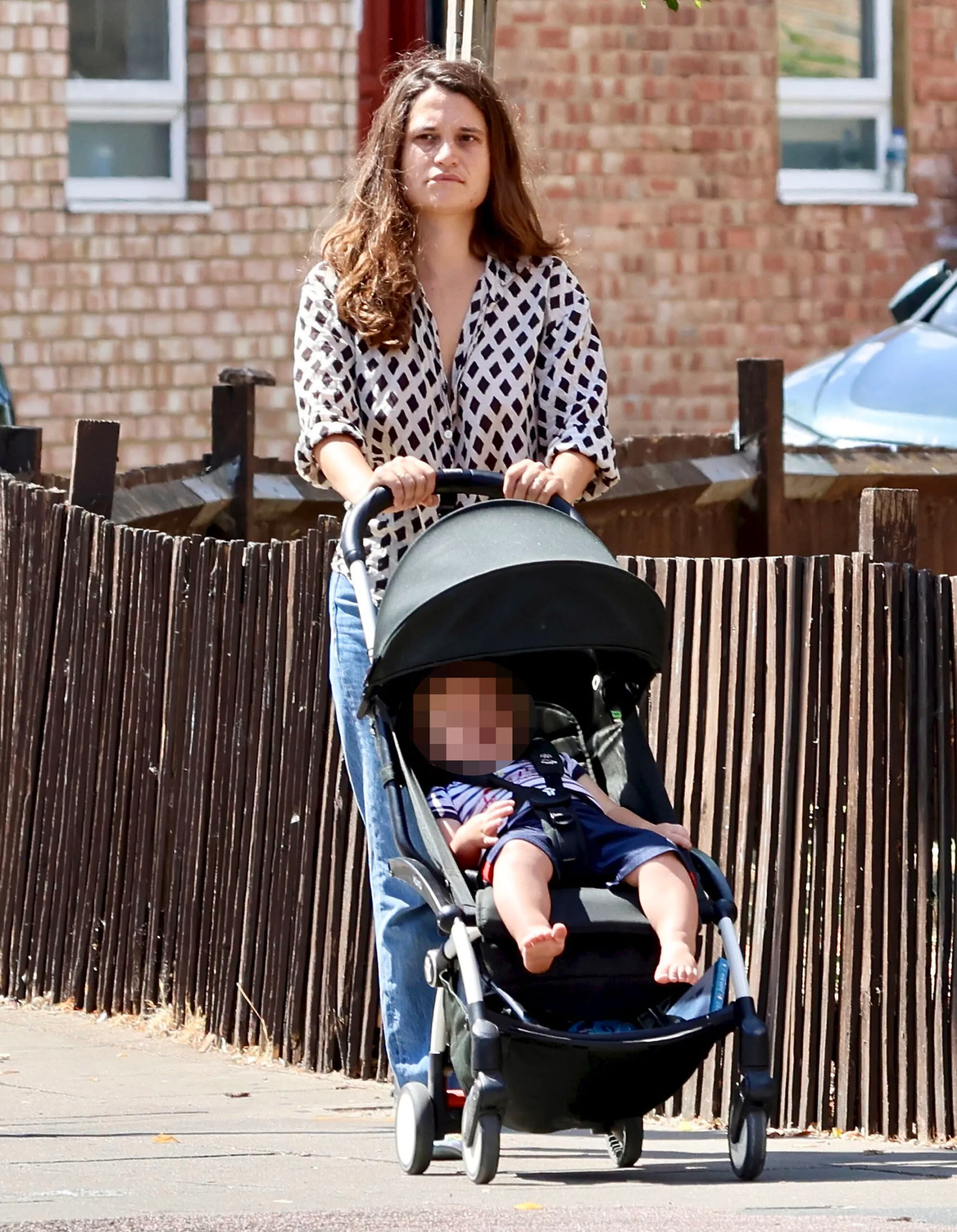 Tiger Lily Hutchence with her son 