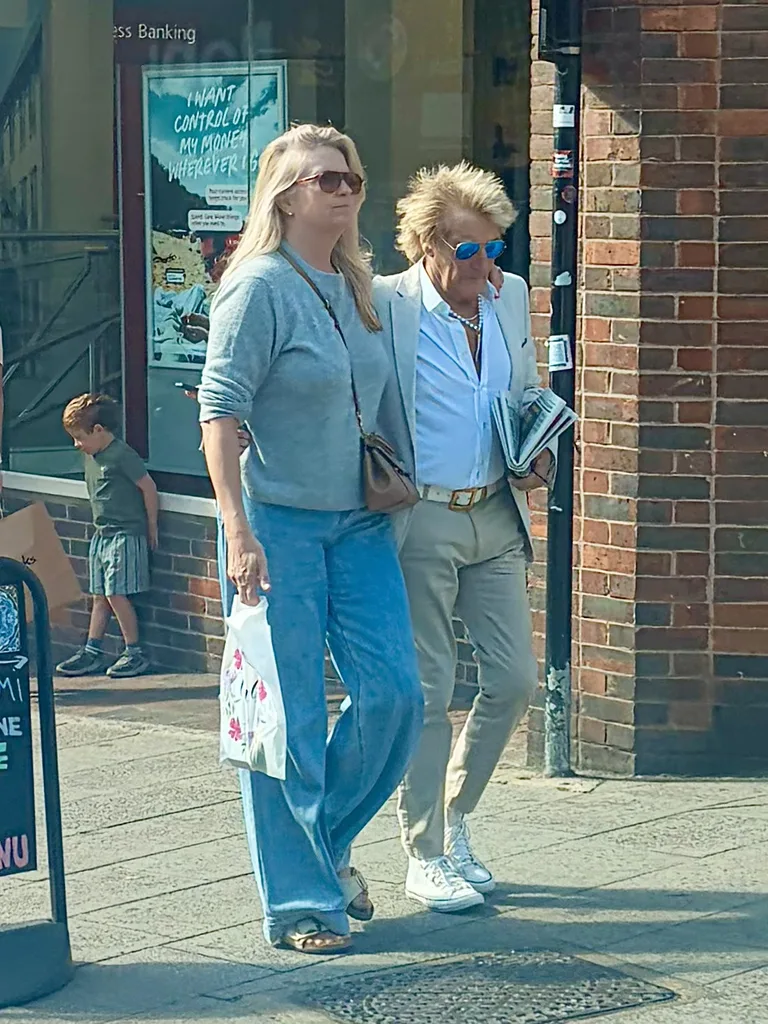 Rod Stewart and Penny Lancaster