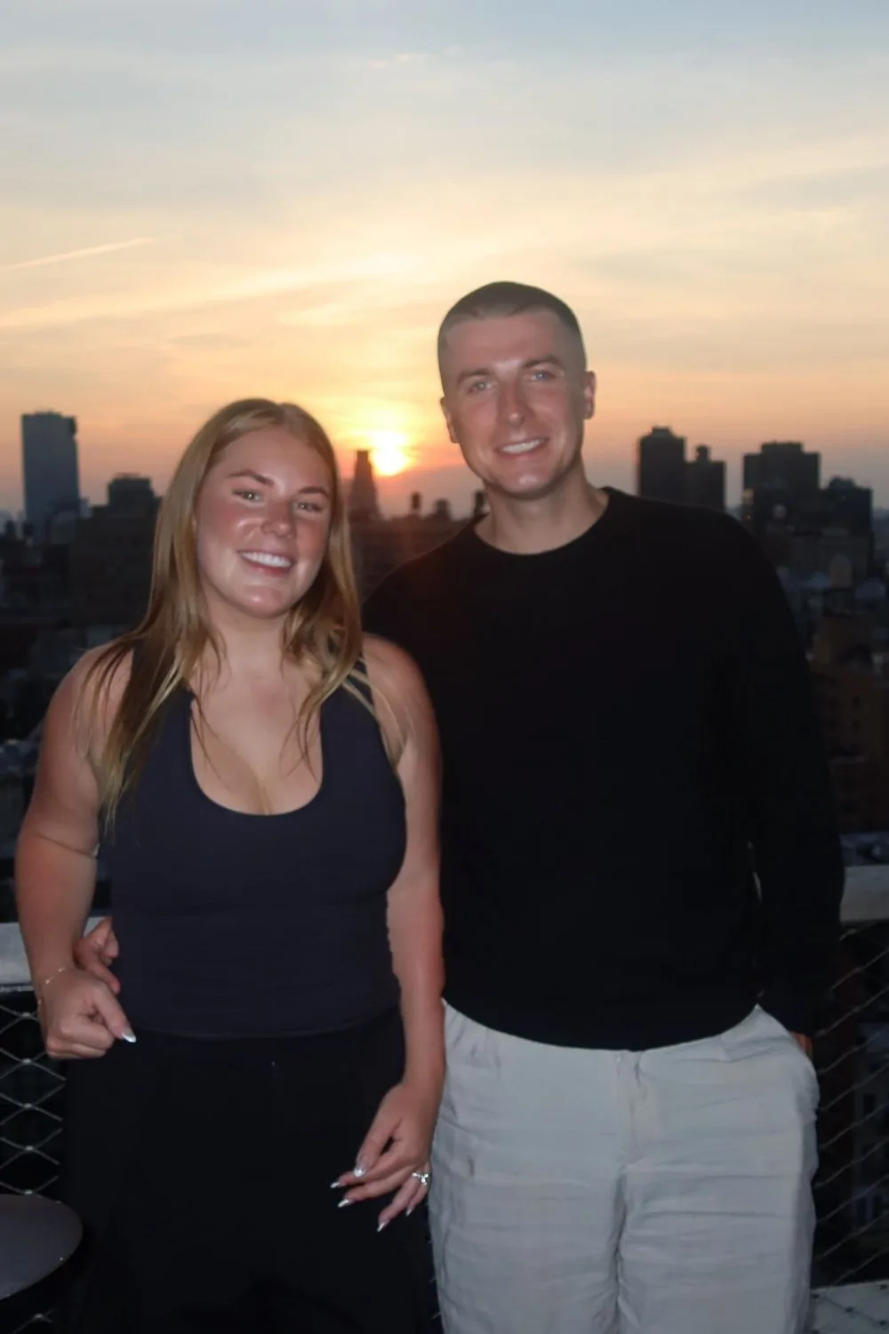 Brooke Warne and fiance Alex