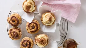 Hazelnut Tiramisu Scrolls